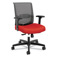 Convergence Mid-back Task Chair With Syncho-tilt Control With Seat Slide, Supports Up To 275 Lbs, Red Seat, Black Back-base