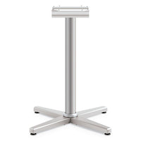 Arrange X-leg Base For 42-48" Tops, 32w X 32d X 40h, Silver