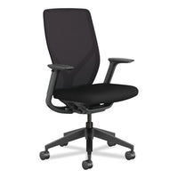Flexion Mesh Back Task Chair, Up To 300 Lb, 14.81" To 19.7" Seat Height, 24" Back Height, Black, Ships In 7-10 Business Days