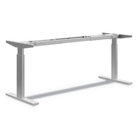Coordinate Height-adjustable Base, 60 X 23.07 X 26.25 To 43.5", Silver
