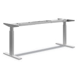 Coordinate Height-adjustable Base, 60 X 23.07 X 26.25 To 43.5", Silver