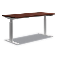 Coordinate Height-adjustable Base, 60 X 23.07 X 26.25 To 43.5", Silver