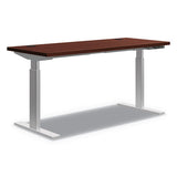 Coordinate Height-adjustable Base, 60 X 23.07 X 26.25 To 43.5", Silver