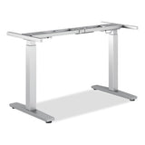 Coordinate Height-adjustable Base, 60 X 23.07 X 26.25 To 43.5", Silver