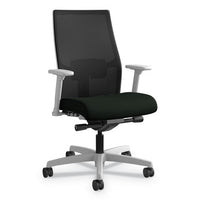 Ignition 2.0 4-way Stretch Mid-back Mesh Task Chair, Supports 300 Lb, 17" To 21" Seat Height, Apricot Seat, Black Back-base