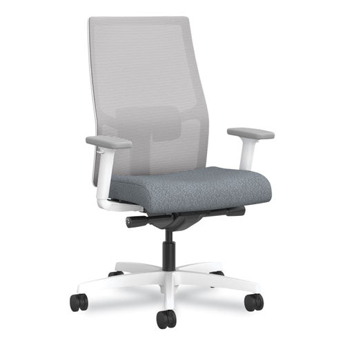 Ignition 2.0 4-way Stretch Mid-back Mesh Task Chair, Navy Blue Lumbar Support, Basalt/fog/white, Ships In 7-10 Business Days