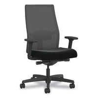 Ignition 2.0 4-way Stretch Mid-back Mesh Task Chair, Gray Adjustable Lumbar Support, Black, Ships In 7-10 Business Days
