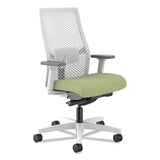 Ignition 2.0 Reactiv Mid-back Task Chair, 17.25" To 21.75" Seat Height, Fern Fabric Seat, Designer White Back, White Base