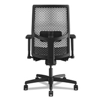 Ignition 2.0 Reactiv Mid-back Task Chair, Supports Up To 300 Lb, 17" To 22" Seat Height, Iron Ore Seat, Black Back-base