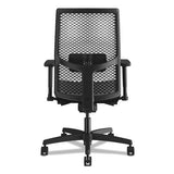 Ignition 2.0 Reactiv Mid-back Task Chair, Supports Up To 300 Lb, 17" To 22" Seat Height, Iron Ore Seat, Black Back-base