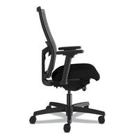 Ignition 2.0 Reactiv Mid-back Task Chair, Supports Up To 300 Lb, 17" To 22" Seat Height, Iron Ore Seat, Black Back-base