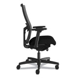 Ignition 2.0 Reactiv Mid-back Task Chair, Supports Up To 300 Lb, 17" To 22" Seat Height, Iron Ore Seat, Black Back-base