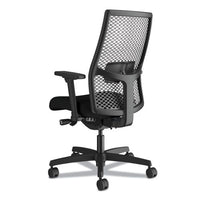 Ignition 2.0 Reactiv Mid-back Task Chair, Supports Up To 300 Lb, 17" To 22" Seat Height, Iron Ore Seat, Black Back-base