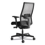 Ignition 2.0 Reactiv Mid-back Task Chair, Supports Up To 300 Lb, 17" To 22" Seat Height, Iron Ore Seat, Black Back-base