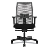 Ignition 2.0 Reactiv Mid-back Task Chair, Supports Up To 300 Lb, 17" To 22" Seat Height, Iron Ore Seat, Black Back-base
