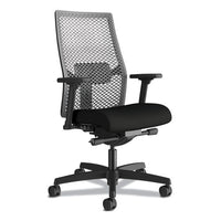 Ignition 2.0 Reactiv Mid-back Task Chair, Supports Up To 300 Lb, 17" To 22" Seat Height, Frost Seat, Black Back-base