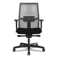 Ignition 2.0 Reactiv Mid-back Task Chair, Supports Up To 300 Lb, 17" To 22" Seat Height, Frost Seat, Black Back-base