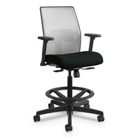 Ignition 2.0 Ilira-stretch Mesh Back Task Stool, Supports Up To 300 Lb, 23" To 32" Seat Height, Ruby Seat, Black Back-base