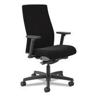 Ignition 2.0 Upholstered Mid-back Task Chair, 17" To 21.5" Seat Height, Black Fabric Seat/back, Ships In 7-10 Business Days