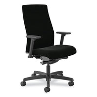 Ignition 2.0 Upholstered Mid-back Task Chair, 17" To 21.5" Seat Height, Black Fabric Seat/back, Ships In 7-10 Business Days