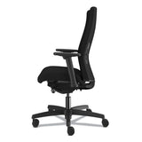 Ignition 2.0 Upholstered Mid-back Task Chair With Lumbar, Supports Up To 300 Lbs., Black Seat, Black Back, Black Base