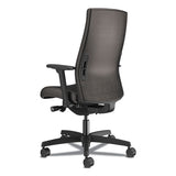 Ignition 2.0 Upholstered Mid-back Task Chair With Lumbar, Supports Up To 300 Lbs., Vinyl, Black Seat, Black Back, Black Base