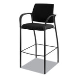 Ignition 2.0 Ilira-stretch Mesh Back Cafe Height Stool, Supports Up To 300 Lbs., Black Seat-black Back, Black Base