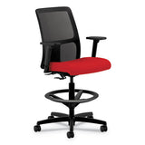 Ignition Series Mesh Low-back Task Stool, 33" Seat Height, Supports Up To 300 Lbs., Black Seat-black Back, Black Base
