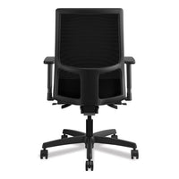 Ignition Series Mesh Mid-back Work Chair, Supports Up To 300 Lbs., Iron Ore Seat-black Back, Black Base