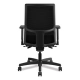 Ignition Series Mesh Mid-back Work Chair, Supports Up To 300 Lbs., Iron Ore Seat-black Back, Black Base