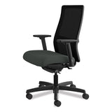 Ignition Series Mesh Mid-back Work Chair, Supports Up To 300 Lbs., Iron Ore Seat-black Back, Black Base