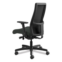 Ignition Series Mesh Mid-back Work Chair, Supports Up To 300 Lbs., Iron Ore Seat-black Back, Black Base