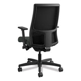 Ignition Series Mesh Mid-back Work Chair, Supports Up To 300 Lbs., Iron Ore Seat-black Back, Black Base