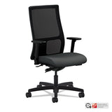 Ignition Series Mesh Mid-back Work Chair, Supports Up To 300 Lbs., Iron Ore Seat-black Back, Black Base