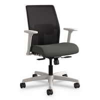 Ignition Series Mesh Mid-back Work Chair, Supports Up To 300 Lb, 17" To 22" Seat Height, Peacock Seat, Black Back-base