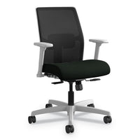 Ignition Series Mesh Mid-back Work Chair, Supports Up To 300 Lb, 17" To 22" Seat Height, Peacock Seat, Black Back-base