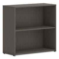 Mod Bookcase, Two-shelf-1 Adjustable, 30w X 13d X 29h, Slate Teak