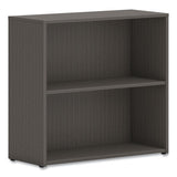 Mod Bookcase, Two-shelf-1 Adjustable, 30w X 13d X 29h, Slate Teak