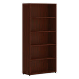 Mod Bookcase, Two-shelf-1 Adjustable, 30w X 13d X 29h, Traditional Mahogany