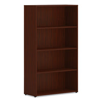 Mod Bookcase, Four-shelf-3 Adjustable, 30w X 13d X 53h, Traditional Mahogany