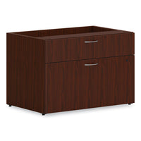 Mod Low Personal Credenza, 30w X 20d X 21h, Traditional Mahogany