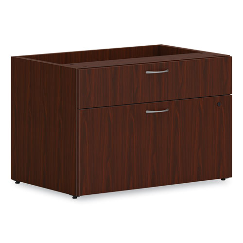 Mod Low Personal Credenza, 30w X 20d X 21h, Traditional Mahogany