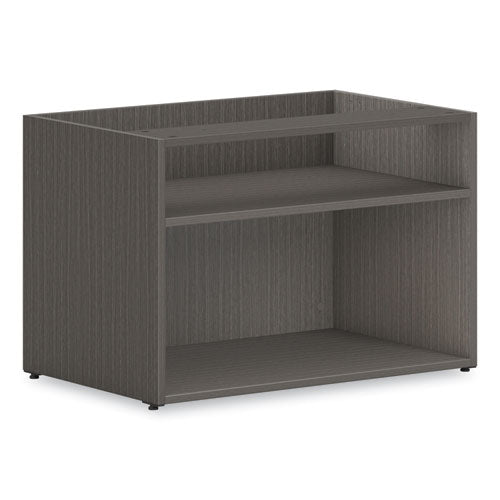 Mod Low Storage Credenza, 30w X 20d X 21h, Slate Teak