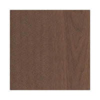 Mod Desk Hutch, 3 Compartments, 72 X 14 X 39.75, Sepia Walnut