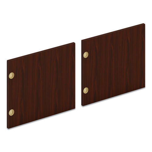 Mod Laminate Doors For 60"w Mod Desk Hutch, 14.87 X 14.83, Traditional Mahogany, 2-carton