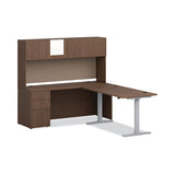 Mod Laminate Doors For 72"w Mod Desk Hutch, 17.86 X 14.82, Sepia Walnut  2-carton