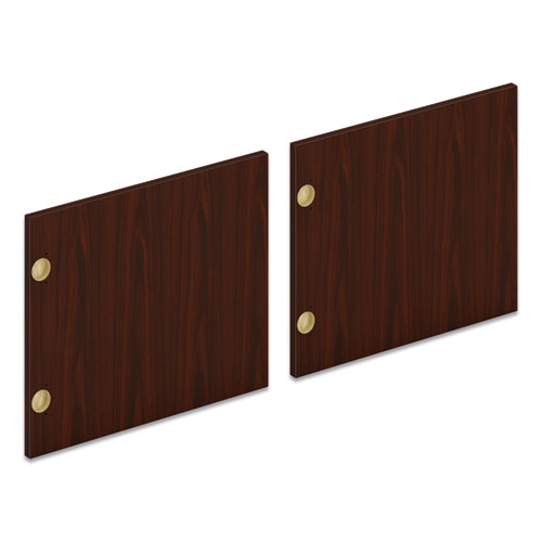 Mod Laminate Doors For 72"w Mod Desk Hutch, 17.87 X 14.83, Slate Teak, 2-carton