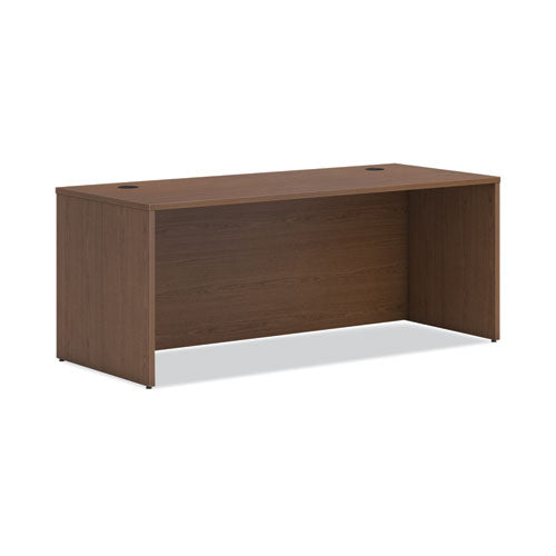 Mod Desk Shell, 72" X 30" X 29", Sepia Walnut, 2-carton