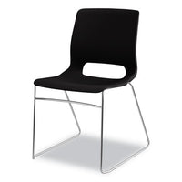 Motivate High-density Stacking Chair, Onyx Seat-black Back, Chrome Base, 4-carton