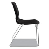 Motivate High-density Stacking Chair, Onyx Seat-black Back, Chrome Base, 4-carton